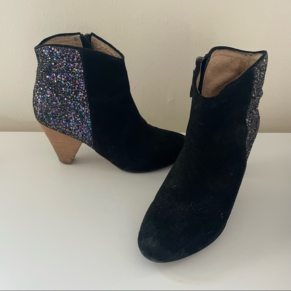 Matt Bernson Jardin Glitter Sparkle Booties in Black - Picture 6 of 6
